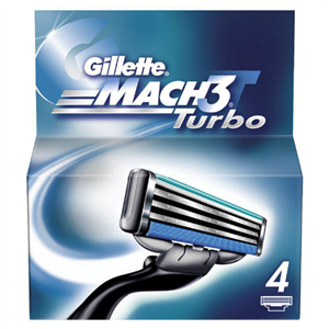 تیغ یدک ‏4 عددی ژیلت مدل Mach 3 Turbo Gillette Mach 3 Turbo Shaving Blades 3 Blade Pack of 4