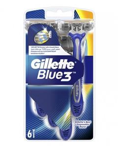 تیغ یدک ‏6 عددی ژیلت مدل Blue 3 Gillette Blue 3 Blades Pack of 6