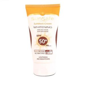  کرم ضد آفتاب و روشن کننده   SPF50   سان سیف Sunsafe Whitening Sunscreen Cream SPF50 50g
