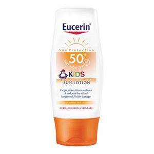 لوسیون ضد آفتاب کودکان اوسرین مدل +SPF 50 حجم 150 میلی لیتر Eucerin Sun Lotion For Kids SPF50+ 150ml