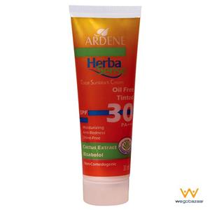 کرم ضد آفتاب رنگی آردن Herba Sense SPF30 فاقد چربی Ardene Herba Sense Tinted Sunscreen Cream SPF30 30ml