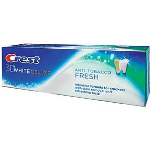 خمیر دندان کرست مدل 3D White Luxe Anti Tobacco تیوب 75 میلی لیتر Crest 3D White Luxe Anti Tobacco 75ml Toothpaste