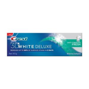 خمیر دندان کرست مدل 3D White Luxe Anti Tobacco تیوب 75 میلی لیتر Crest 3D White Luxe Anti Tobacco 75ml Toothpaste