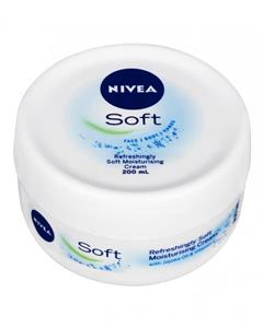 کرم نرم کننده مدل سافت نیوآ حجم 200 میلی لیتر  Nivea soft 200ml