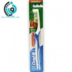 مسواک اورال-بی مدل Maxi clean 3effect Medium با برس معمولی Oral-B Maxi clean 3effect  Medium Tooth Brush