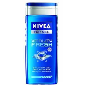 شامپو سر، صورت و بدن مردانه نیوآ مدل Vitality Fresh حجم 250 میلی لیتر Nivea Vitality Fresh Shower Gel For Men 250ml