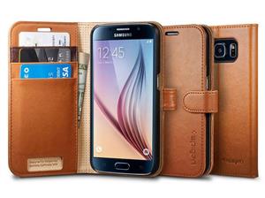 کیف کلاسوری اسپیگن مدل Wallet S مناسب برای گوشی موبایل سامسونگ گلکسی S6 اج Samsung Galaxy S6 Edge Spigen Wallet S Flip Cover