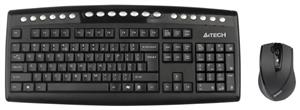 موس و کیبورد وایرلس ای فورتک مدل 9100 A4tech 9100F Wierless Keyboard+Mouse
