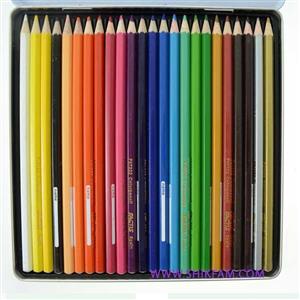مداد رنگی 24 رنگ فکتیس با جعبه فلزی Factis Color Pencil Pack of 24 with Metal Box