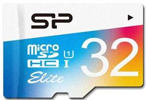 کارت حافظه microSDHC سیلیکون پاور مدل Color Elite کلاس 10 استاندارد UHS-I U1 سرعت 85MBps همراه با آداپتور SD ظرفیت 32 گیگابایت