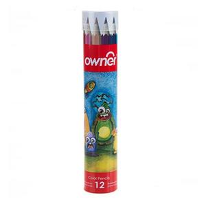 مداد رنگی 12 رنگ اونر کد 4393 Owner Code 4393 12 Colored Pencil