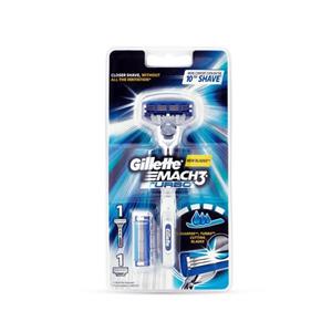 تیغ یدک 3 عددی ژیلت مدل Mach 3 Turbo به همراه 1 یدک Fusion Proglide