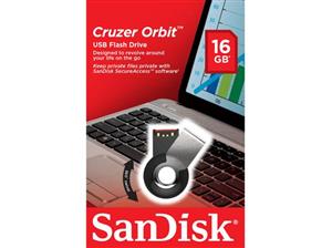 فلش مموری سن دیسک مدل کروزر اوربیت ظرفیت 16 گیگابایت SanDisk Cruzer Orbit Flash Memory - 16GB