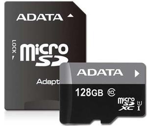 کارت حافظه ای دیتا مدل Premier Class 10 UHS-I U1 30MBs microSDXC With Adapter Adata Premier Class 10 UHS-I U1 30MBs microSDXC With Adapter - 128GB