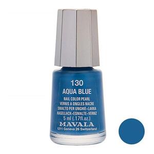 لاک ناخن ماوالا مدل Mini Aqua Blue شماره 130 Mavala Mini Aqua Blue Nail Polish 130