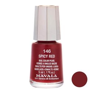 لاک ناخن ماوالا مدل  Spicy Red شماره 146 Mavala Mini Spicy Red Nail Polish 146