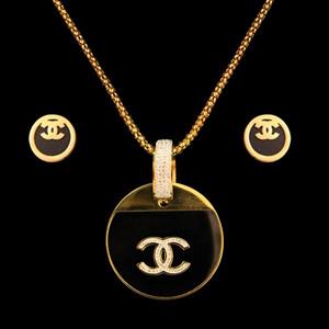نیم ست شانل طلایی طرح اصل Chanel Jewellery