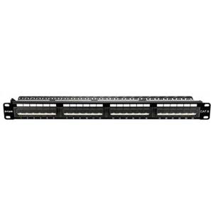 پچ پنل بدون شیلد 24 پورت دی لینک مدل NPP-C61BLK242 D-Link NPP-C61BLK242 Cat6 UTP Angular Keystone 24 Port Patch Panel