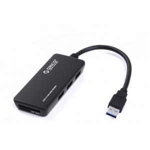 هاب 4 پورت USB 3.0 + Card Reader	 اوریکو مدل H3TS-U3 HUB USB 3.0 4 PORT+ CARD READER ORICO H3TS-U3