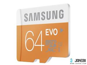 کارت حافظه microSDXC سامسونگ مدل Evo کلاس 10 استاندارد UHS-I U1 سرعت 48MBps ظرفیت 64 گیگابایت Samsung Evo UHS-I U1 Class 10 48MBps microSDXC - 64GB