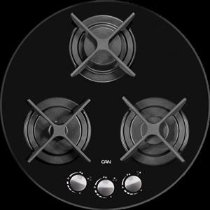 گاز توکار صفحه ای کن 302G شیشه ای