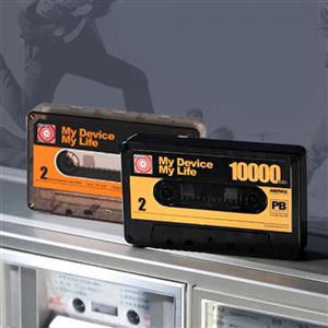 پاور بانک 10000 میلی آمپری طرح نوار کاست ریمکس Remax Cassette Tape Dual USB 10,000mAh Power Bank