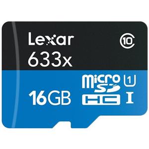 کارت حافظه microSDHC لکسار مدل High-Performance Lexar16GB High Performance UHS-I microSDXC Memory Card Class 10