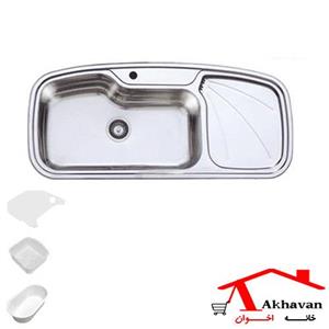 سینک ظرفشویی اخوان مدل 130 توکار (سایز50*116) Akhavan model Sink 