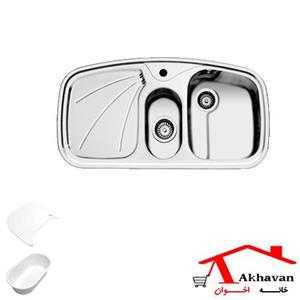 سینک ظرفشویی اخوان مدل 4 توکار (سایز 50*100*) Akhavan  4 Sink