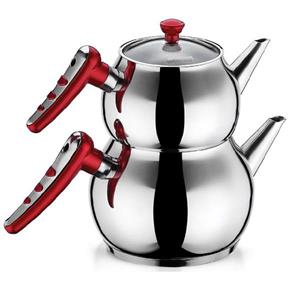 کتری و قوری هاس سور مدل اپل Hascevher Apple Teapot And Kettle Set