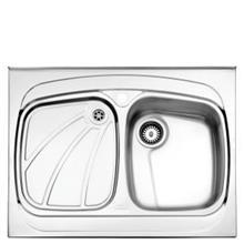 سینک ظرفشویی روکار استیل البرز پروانه  618 لگن راست (سایز80*60 ) 