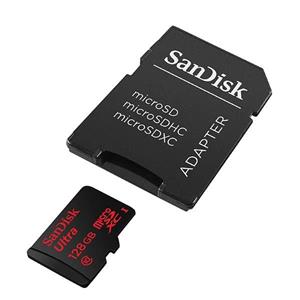 کارت حافظه microSDXC سن دیسک مدل Ultra SanDisk Ultra UHS-I U1 Class 10 80MBps 533X microSDXC With Adapter - 128GB