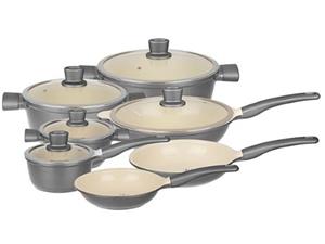 سرویس قابلمه 12 پارچه هاردستون مدل کاملیا کد CA2130 Hardstone 12 Piece Camellia CA2130 Cookware Set