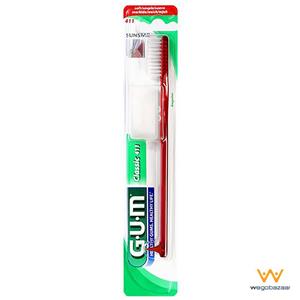 مسواک جی یو ام مدل Classic 411 با برس نرم G.U.M Classic 411 Full Soft Tooth-Brush