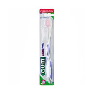 مسواک جی یو ام مدل Sensivital با برس بسیار نرم و سری متوسط G.U.M Sensivital Full Soft Tooth Brush