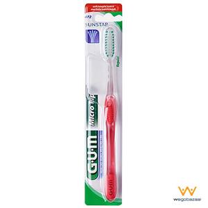 مسواک جی یو ام مدل میکرو تیپ با برس معمولی و سری کوچک G.U.M Micro Tip Tooth Brush