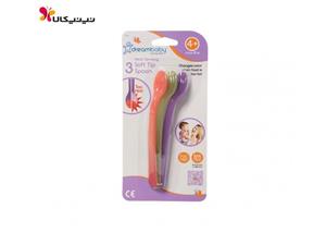 قاشق حرارتی دریم بیبی مدل F534 بسته عددی Dream Baby Heat Sensing Soft Tip Spoons Pack 