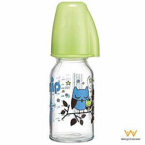 شیشه شیر نیپ مدل فمیلی پیرکس ظرفیت 125 میلی لیتر Nip Family Pyrex Baby Bottle 125ml