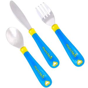 ست قاشق و چنگال و چاقو مانچکین مدل Toddler Utensils Munchkin Toddler Utensils Spoon and Fork and Knife Set