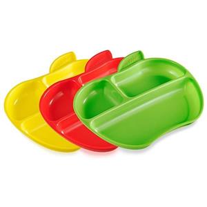 ظرف غذاخوری کودک مانچکین مدل Lil Apple Plates بسته 3 عددی Munchkin Dishes Pack of 