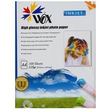 کاغذ عکس گلاسه WOX مدل W115-HG مخصوص پرینتر جوهر افشان Wox High Glossy W115-HG Photo Printer