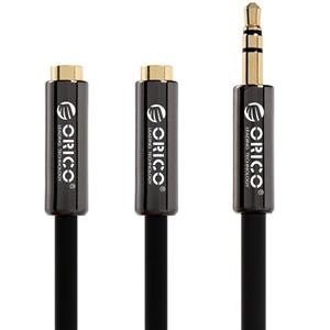 کابل تبدیل مونو به استریو 3.5 میلی متری اوریکو مدل AT2 به طول 20 سانتی متر Orico AT2 Y-Type Mono To Stereo 3.5 Jack Cable 20cm