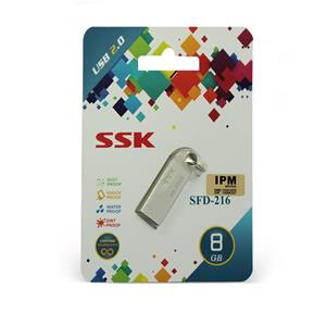 فلش مموری اس اس کا مدل SFD216 ظرفیت 8 گیگابایت SSK SFD216 Thumb USB 2.0 Flash Drive - 8GB