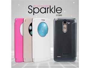 کیف کلاسوری نیلکین مدل اسپارکل نیولدر مناسب برای گوشی موبایل ال جی G3 استایلوس Nillkin New Leather Sparkle Flip Cover For LG G3 Stylus