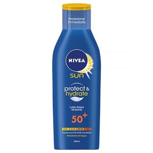 لوسیون ضد آفتاب نیوآ مدل +Protect and Hydrate SPF50 حجم 200 میلی لیتر Nivea Protect and Hydrate Sun Lotion SPF50+ 200ml