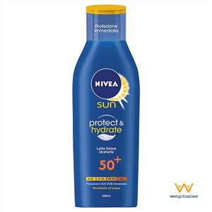لوسیون ضد آفتاب نیوآ مدل +Protect and Hydrate SPF50 حجم 200 میلی لیتر Nivea Protect and Hydrate Sun Lotion SPF50+ 200ml