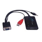 Faranet HDMI to VGA+AUDIO+USB converter