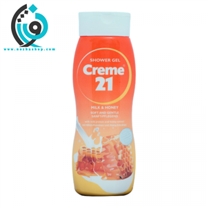 شامپو بدن کرم 21 مدل Milk And Honey حجم 250 میلی لیتر ژل شستشوی بدن شیر و عسل 250 میل کرم 21