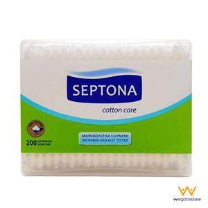 گوش پاک کن سپتونا کتابی - بسته 200 عددی Septona Cotton Swab Box 200pcs