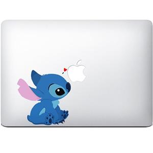 برچسب تزئینی ونسونی مدل Stitch In Love مناسب برای مک بوک Wensoni Stitch In Love MacBook Sticker